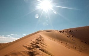 Namibia Desert Dunes and Ocean 